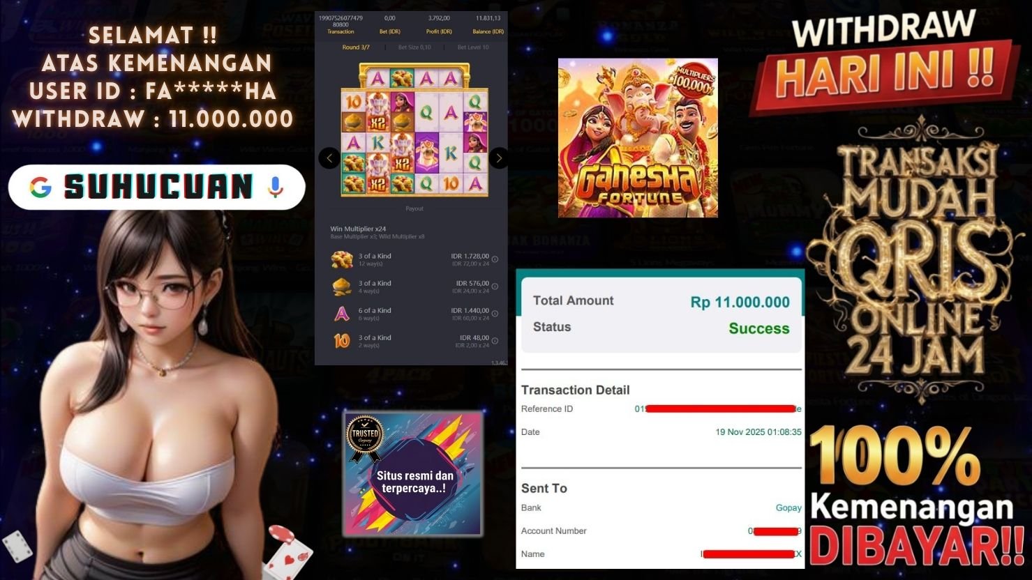 SUHUCUAN JACKPOT SLOT GANESHA FORTUNE